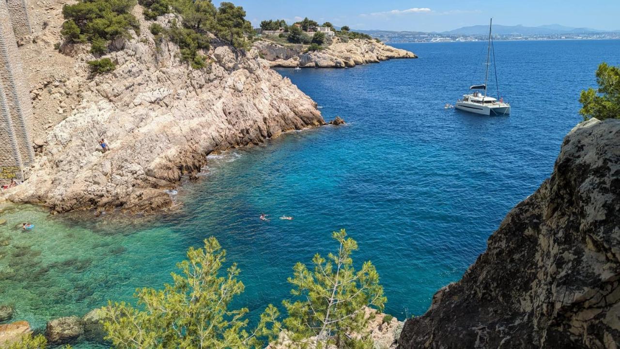 Bed and Breakfast Les Terrasses Des Anthenors Ensues-la-Redonne Esterno foto